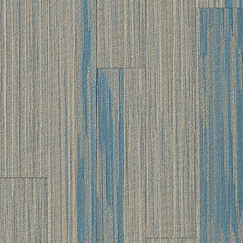 Textura covorului cu dungi liniare gri-albastru ABA Click Vinyl Plank Flooring